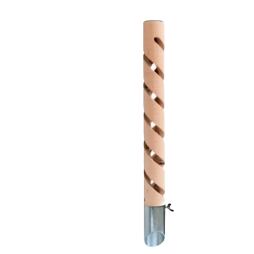 Psí pisoár - dřevo IV - nerezová patka, 40 cm