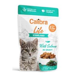 Calibra Cat Life Sterilised Salmon in gravy kapsička pro kočky 85g (EXP. 10/2025)