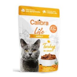 Calibra Cat Life Adult Turkey in gravy kapsička pro kočky 85g