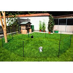 Síť pro králíky, vodivá, výška 65 cm, délka 25 m, jednoduchý hrot, zelená