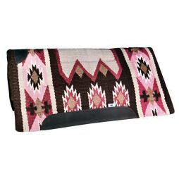 Westernová deka pod sedlo WI Dakota, růžová/čokoládová