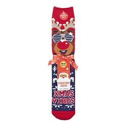Férfi karácsonyi zokni HEAT HOLDERS Jazzy Rudolf