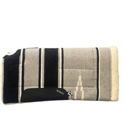 Westernová deka pod sedlo s výkrojem na kohoutku BURIONI, šedá