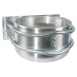 Kovový hliníkový žlab na vodu a krmivo 18l