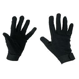 Jezdecké rukavice Covalliero COTTON JERSEY černá