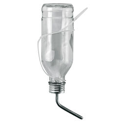 Napájecí láhev pro králíky skleněná 500 ml