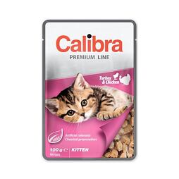 Calibra Kitten Turkey&Chicken kapsička pro koťata 100g
