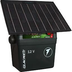 Ohradníkový akumulátorový zdroj CLOVERT B50, 5J 12V se solárním panelem 33W