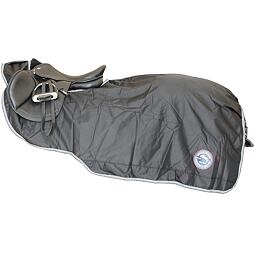 Bederní nepromokavá deka s fleecem KENTAUR, černá, vel. full