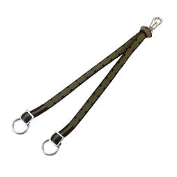 Obojek pro skot Top-Quality, dvojitý popruh 60cm s karabinou