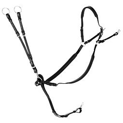 Bőr mellvért Covalliero, fekete