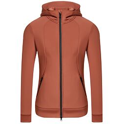 Dámská mikina s kapucí Covalliero A/W 2025, cihlová