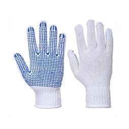 Rukavice bavlněné s PVC terčíky, vel. L 10"