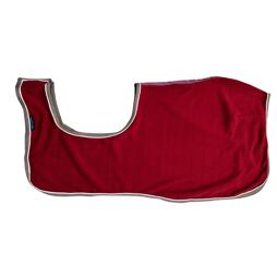 Fleecová bederní deka EquiTheme Polyfun, vínová, 140 cm