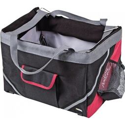 Cestovní taška na kolo pro psy Vacation, 38 x 25 x 25 cm, černo/červená