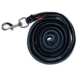 Vodítko Hippo s klasickou karabinou 200cm, Černá / šedá