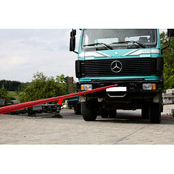 Tažné smyčky, pevnost 35 000 kg, 10 m, červená