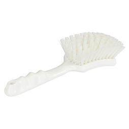 Kartáč na konve, 14cm s krátkou rukojetí, bílý