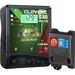 Ohradníkový digitální síťový zdroj CLOVERT S60-DAC HTE, 230V/ 6 J s alarmem