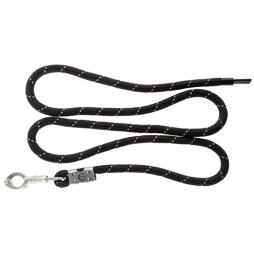 Vodítko Covalliero Reflective, panic, černá/stříbrná, 200 cm