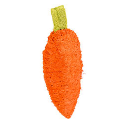 Pamlsek pro králíky z luffy mrkev, 10cm