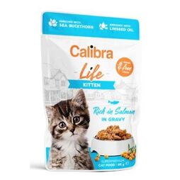 Calibra Cat Life Kitten Salmon in gravy kapsička pro kočky 85g