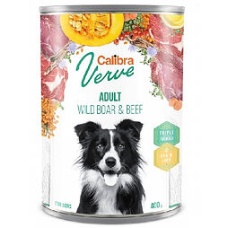 Calibra Dog Verve konzerva GP Adult Wild Boar&Beef 400g