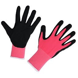 Rukavice EasyTouch růžová 9/L