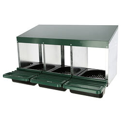 Snáškové hnízdo pro slepice pozinkované trojmístné