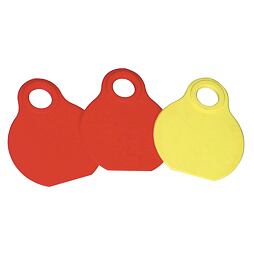 Visačka na krk MEDIPLUS  prázdné 65x80 mm červené