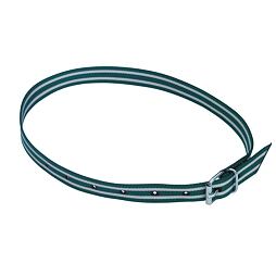 Obojek na krk tkaný pro číselné označení, pásková spona, zelená/bílá, 120cm