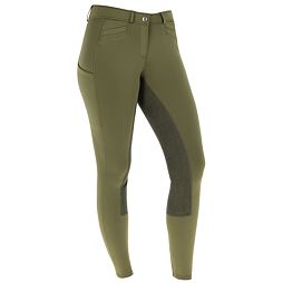 Dámské jezdecké rajtky s celokoženým sedem Covalliero S/S 2024, olivová
