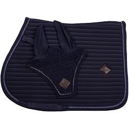 Podsedlová dečka KENTAUR Softshell včetně čabraky, modrá, FULL