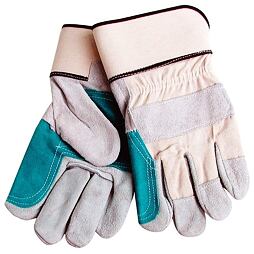 Rukavice kožené silné s podšív. v dlani, velikost 10"