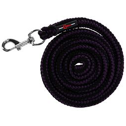 Vodítko Hippo s klasickou karabinou 200cm, Fialová / černá