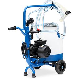 Mobilis szarvasmarha-fejő berendezés kocsin és olajmentes vákuumszivattyúval 170 L/min