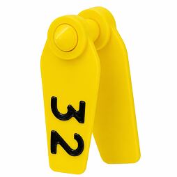 Primaflex füljelző leírással 25 db, sárga, 0-s méret