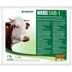 Mikros S4B-1 doplňkové minerální krmivo pro skot (výkrm, dojnice) 3kg