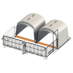 Bouda pro telata CalfHouse Premium XL s dvojitým oplocením