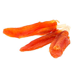 Sušené kuřecí maso na kalciové tyčince - pochoutka pro psy, 100g