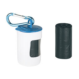 Zásobník na sáčky pro psí exkrementy, s dvěmi rolemi sáčku 2 x 20 kusů