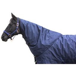 Nákrční díl k dece pro koně RugBe IceProtect 200, tmavě modrý