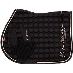 Podsedlová dečka KENTAUR  Rose Gold s náušníky, všestranná, černá