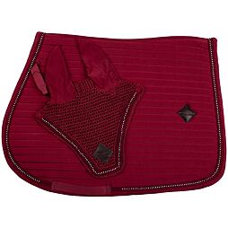 Podsedlová dečka KENTAUR Softshell včetně čabraky, vínová, FULL