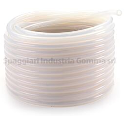 Silikonová mléčná hadice - transparentní, ⌀ 10 x 18 mm - 1m