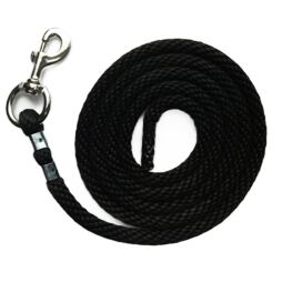 KENTAUR fonott póráz nikkel karabinerrel, fekete