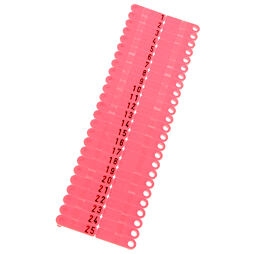 Ušní známky Twintag bez popisu červené 50ks/bal