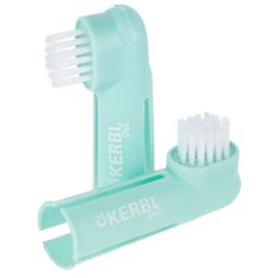 Zubní kartáček na prst pro psy, 6 cm, 2 ks