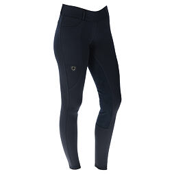 Dámské jezdecké legíny s koženým sedem Covalliero A/W 2023, tmavě modrá