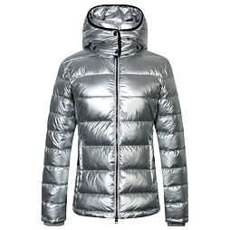 Dámská prošívaná bunda Covalliero A/W 2023, stříbrná